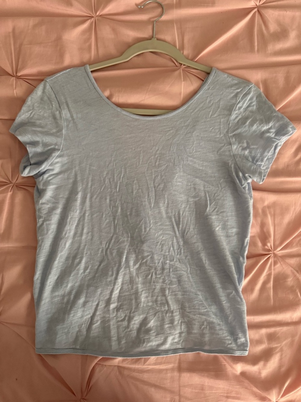 Abercrombie & Fitch Light Blue Scoop Neck Short Sleeve Tee